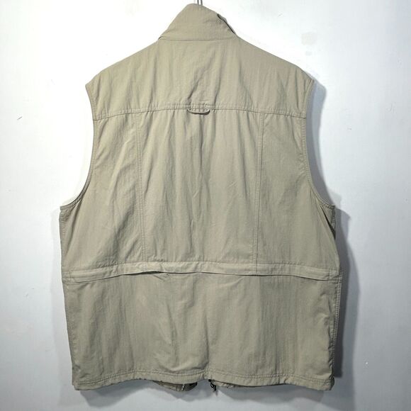 TRAVELSMITH Vest Mens XL Tan Cargo Utility Travel Photography Safari Hiking - Picture 7 of 7